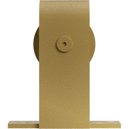Ekena Millwork Premium J-Top Mount Roller Hanger w/ Bolts for Barn Door for 1 3/8" to 2 1/4" Doors, Jacob's Gold GB60010RJG